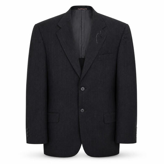 Olinto Costa Mens Black Striped  Jacket Suit Jacket Size 40