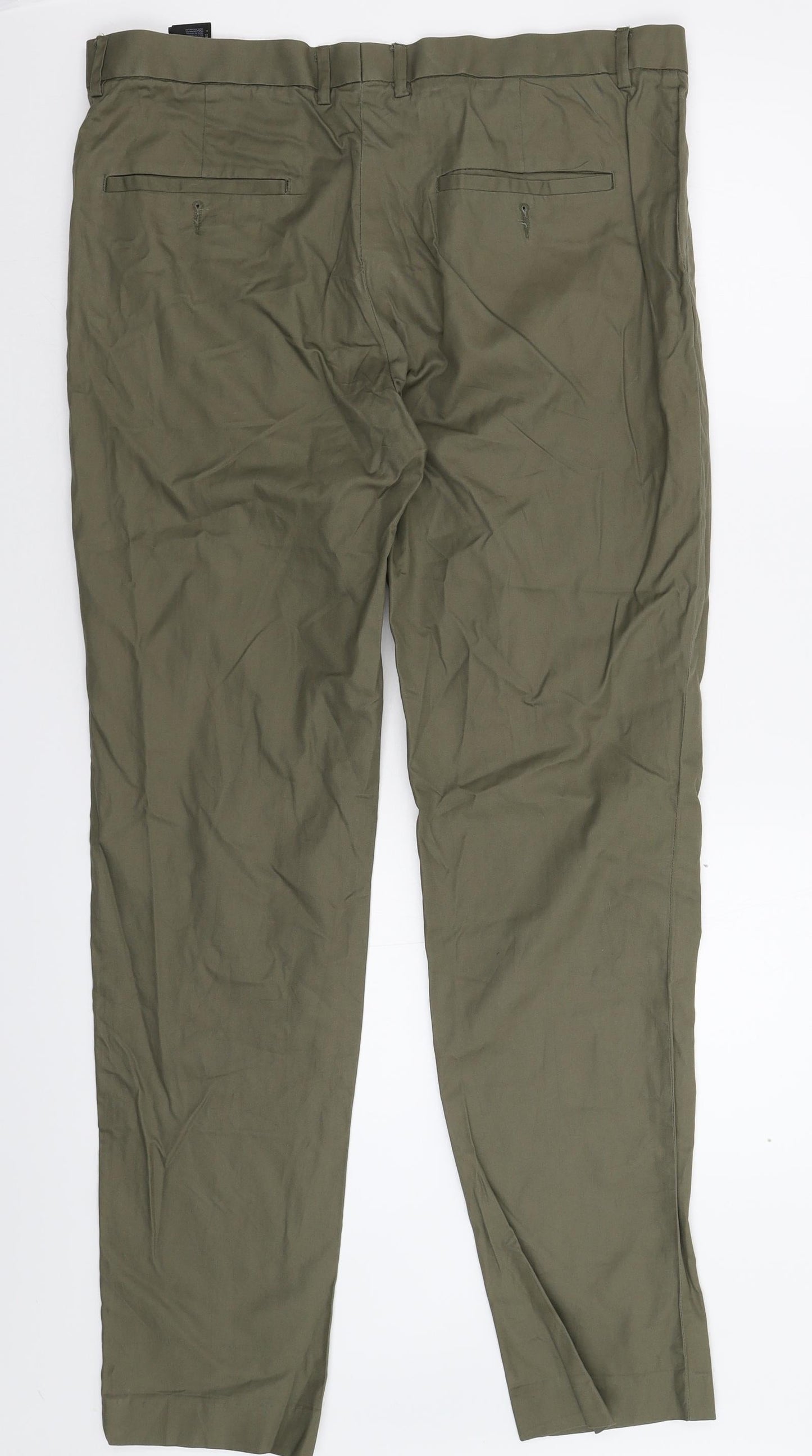 H&M Womens Grey   Chino Trousers Size 38 L33 in