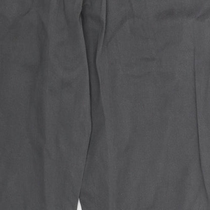 Brand and care label for Denim & Co. women’s grey chino trousers, size UK 38, 31-inch leg