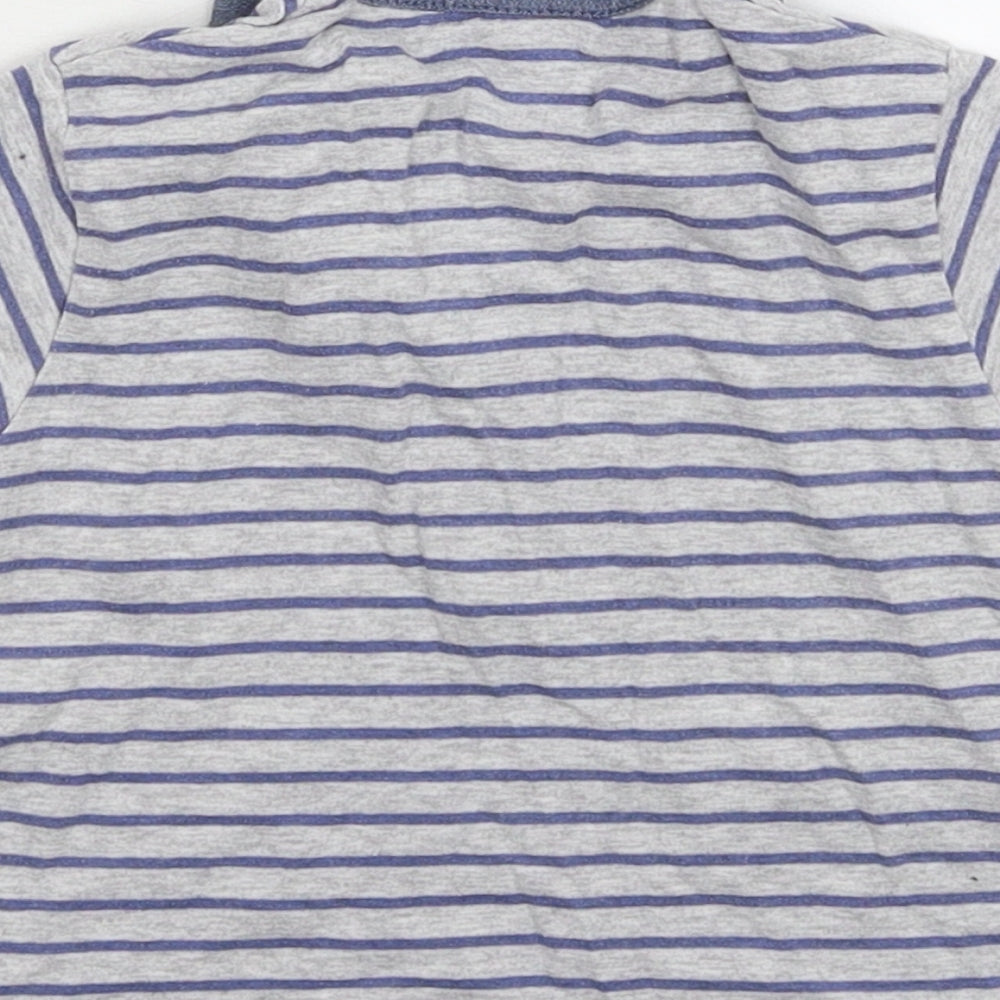 NEXT Baby Grey Striped  Basic Polo Size 6-9 Months