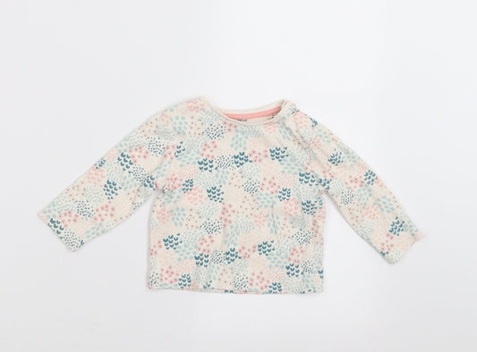 Mini Club Girls Multicoloured Floral  Basic T-Shirt Size 6-9 Months