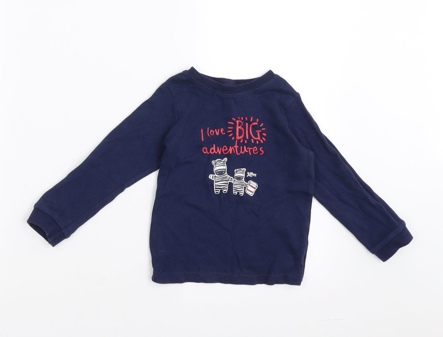 George Boys Blue   Basic T-Shirt Size 2-3 Years  - big adventure