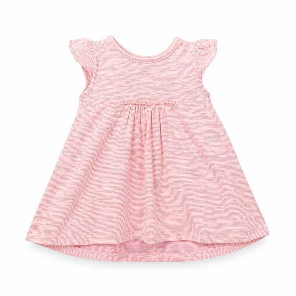 NEXT Girls Red Striped  T-Shirt Dress  Size 9-12 Months