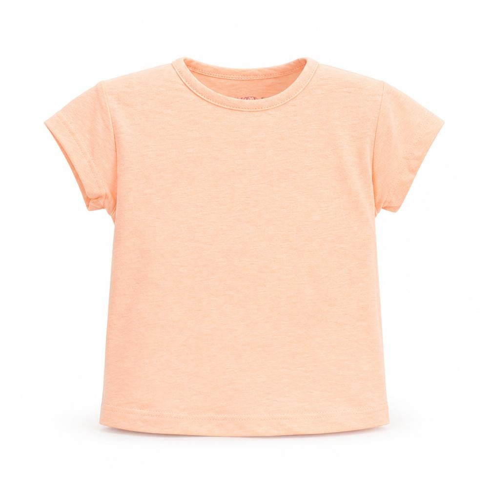 PEP&CO Girls Orange   Basic T-Shirt Size 12-18 Months