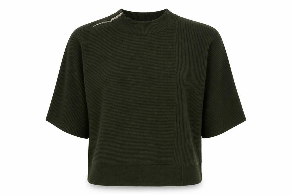River Island Womens Green Striped  Pullover Jumper Size S