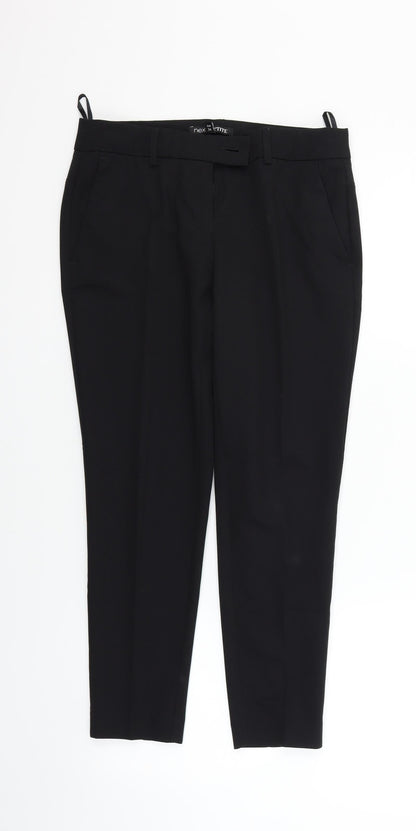 Next Womens Black   Trousers  Size 6 L26 in