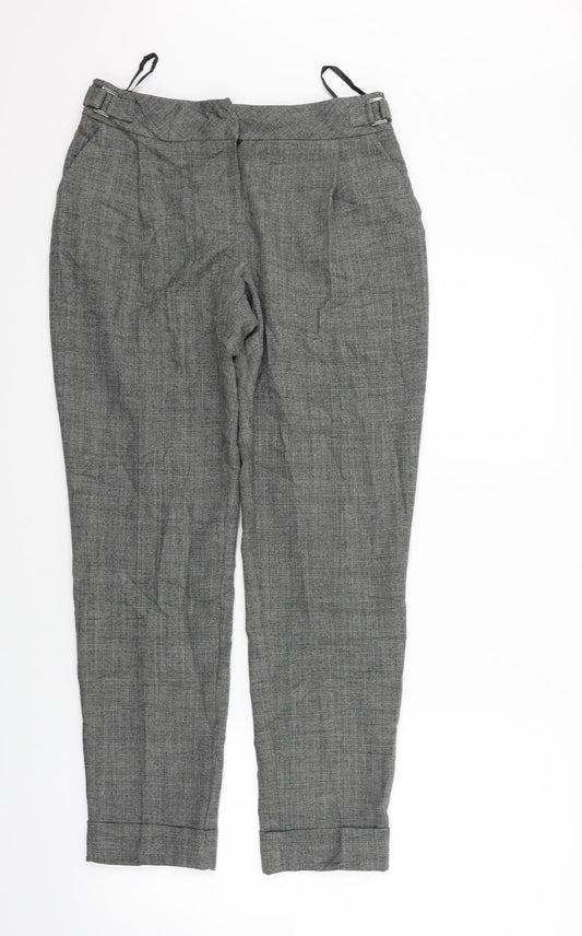 Atmosphere Womens Grey Check  Sweatpants Trousers Size 8 L28 in