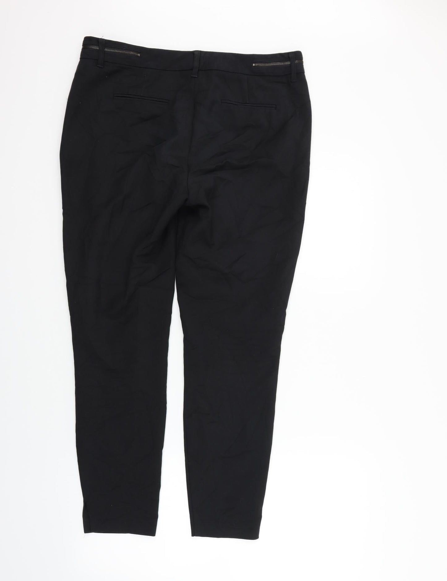 NEXT Womens Black   Trousers  Size 12 L26 in