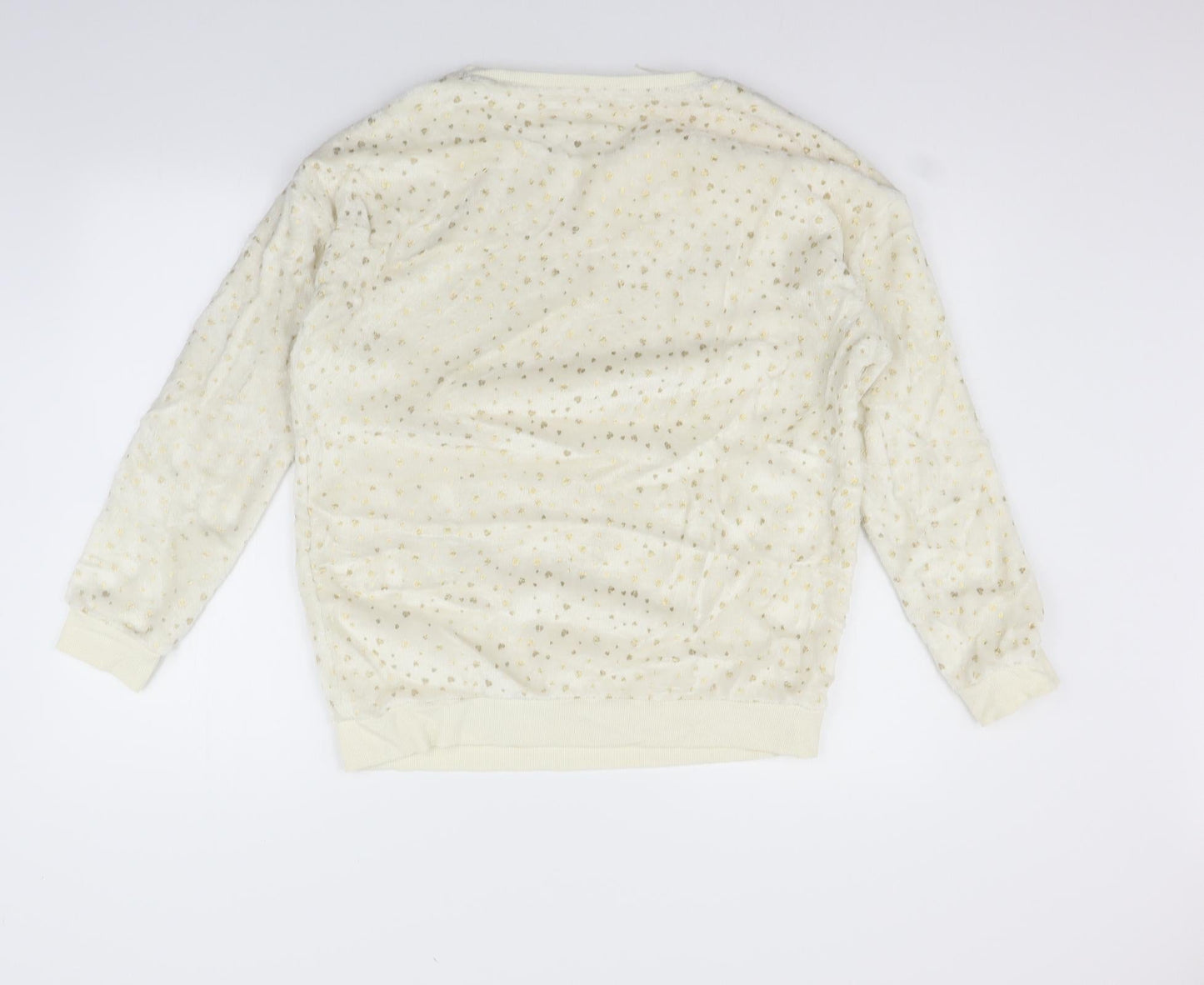 TU Womens Beige Geometric  Pullover Jumper Size 14