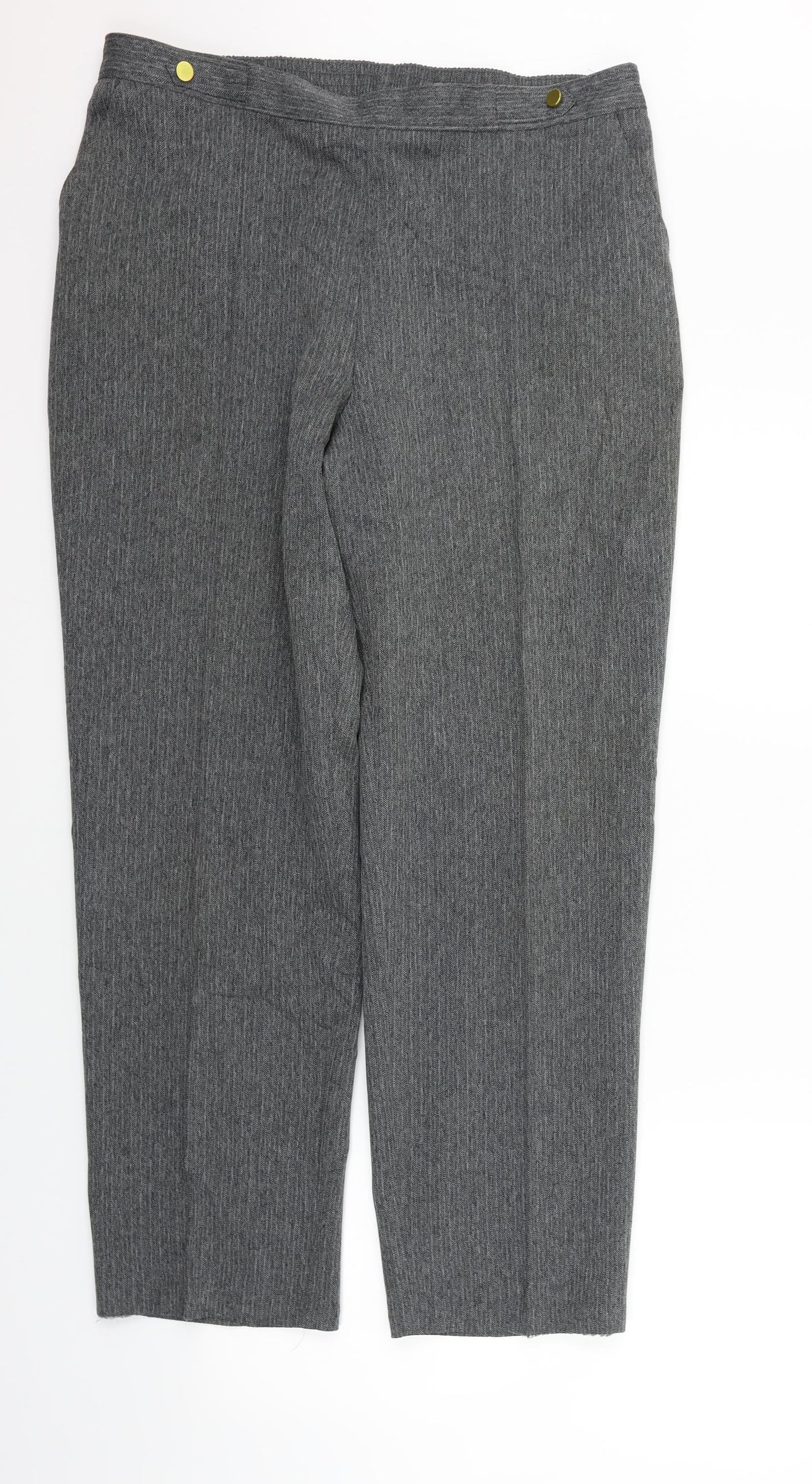 Marks and Spencer Womens Green   Trousers  Size 16 L29 in