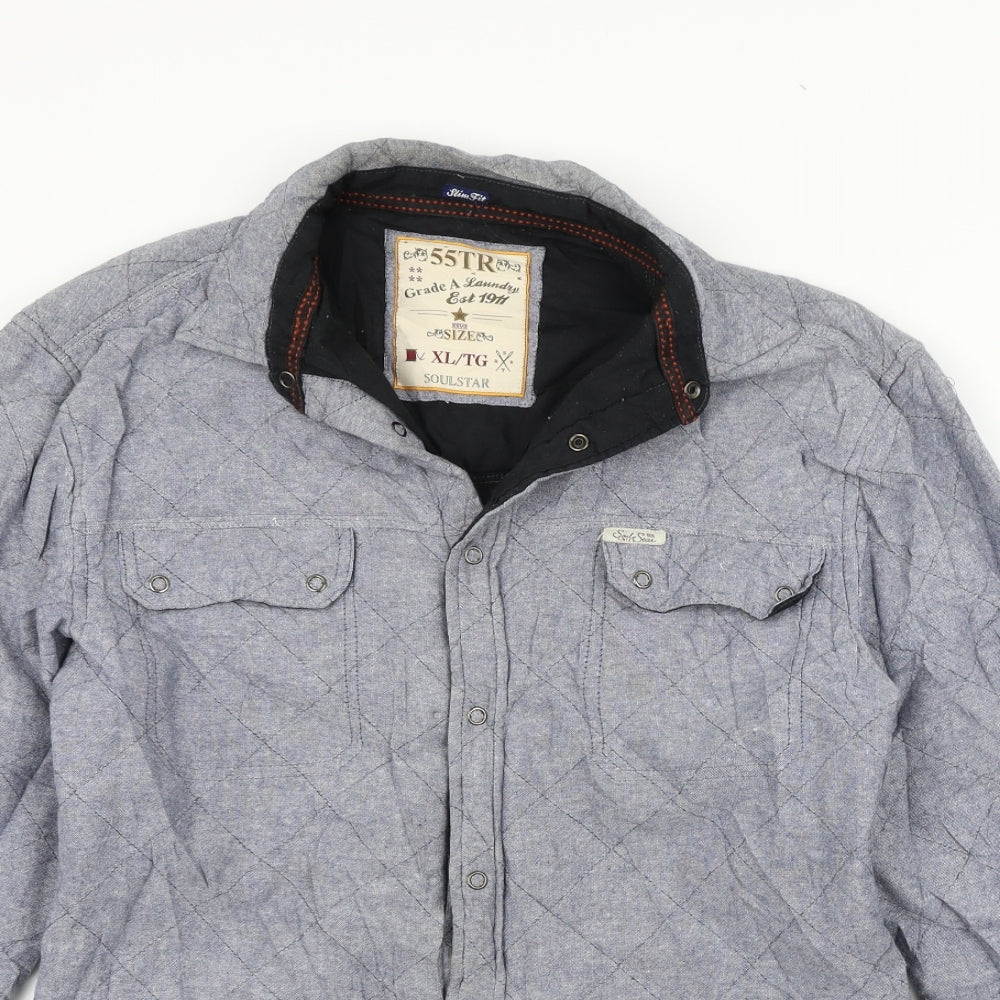 Soul Star Womens Blue   Jacket Coat Size XL