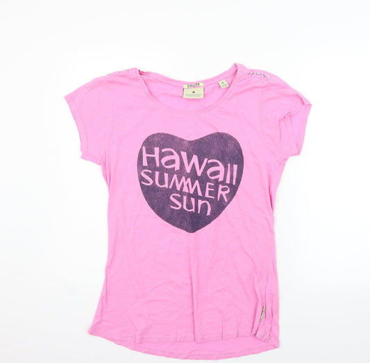 masion scotch Womens Pink   Basic T-Shirt Size L