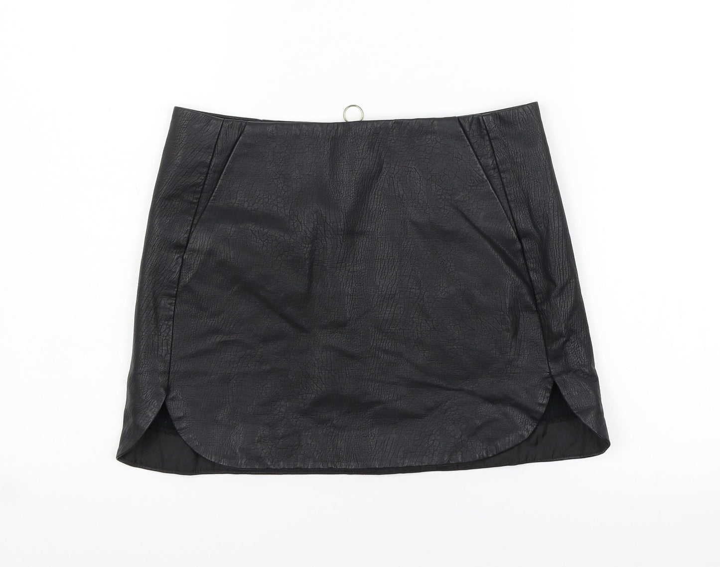 Topshop Womens Black   A-Line Skirt