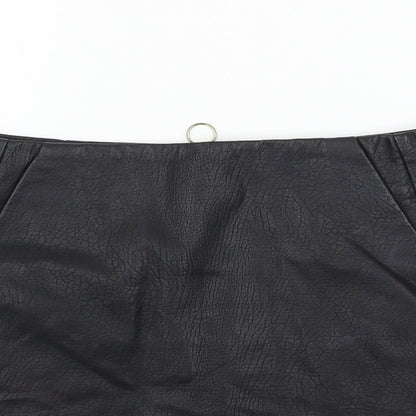 Topshop Womens Black   A-Line Skirt