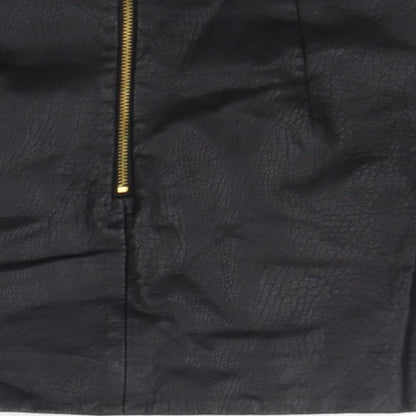 Topshop Womens Black   A-Line Skirt