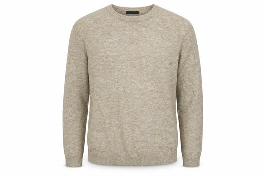 Front view of ASOS men’s beige jumper, size M