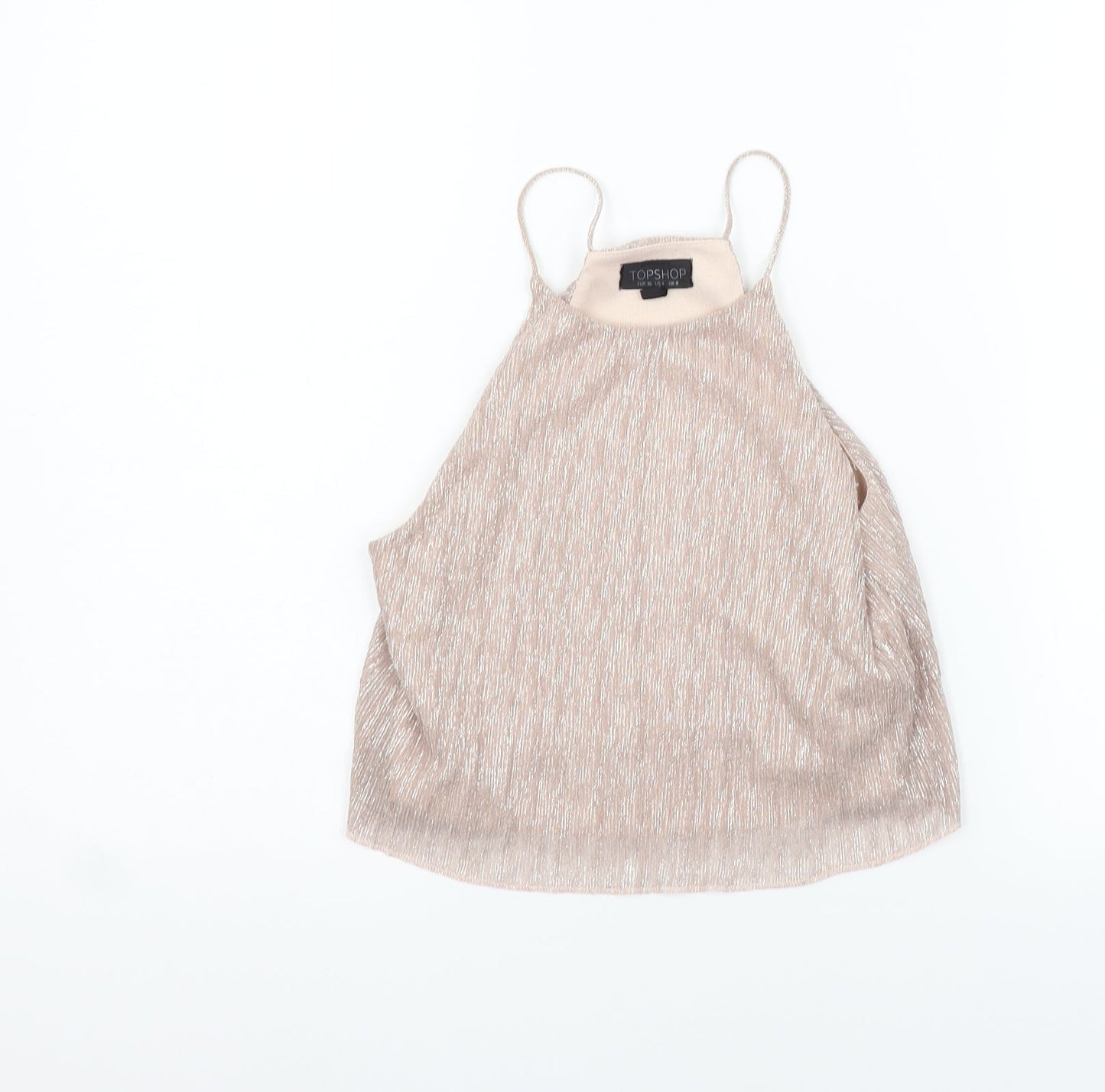 Topshop Womens Beige   Basic Tank Size 6