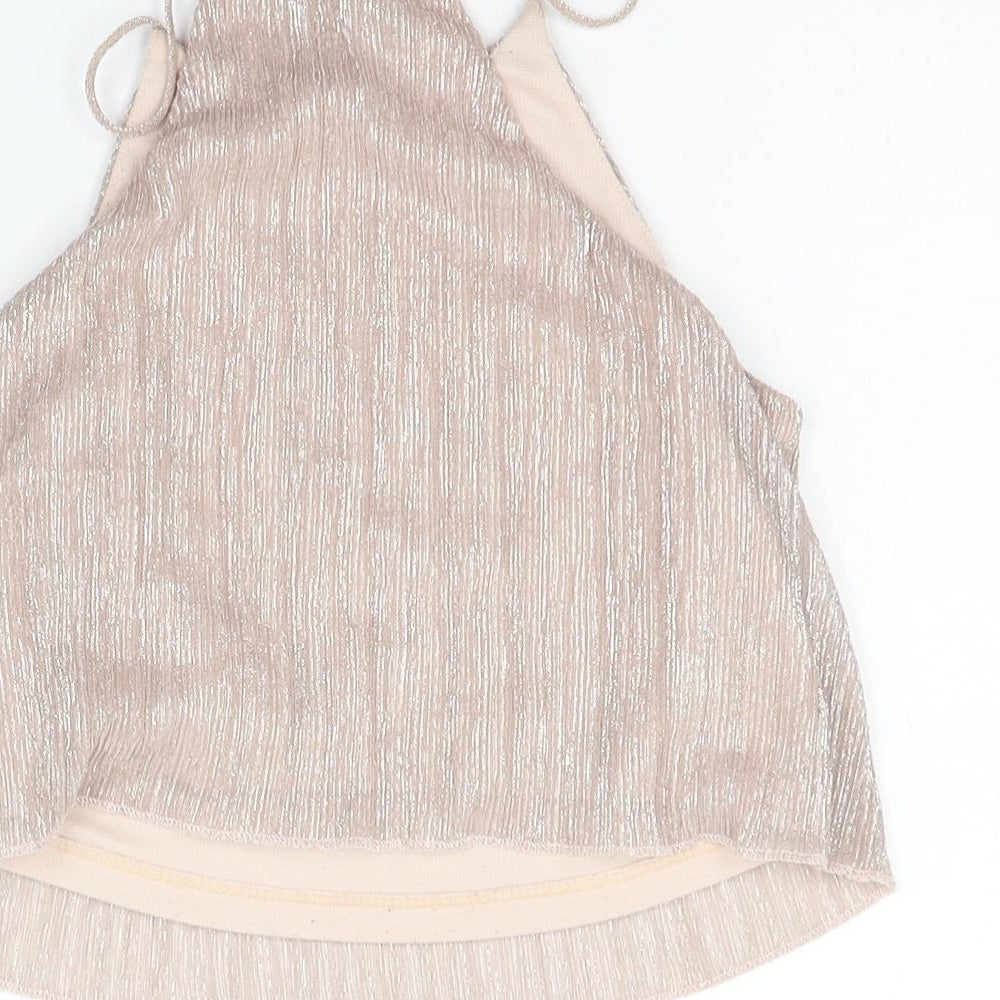 Topshop Womens Beige   Basic Tank Size 6