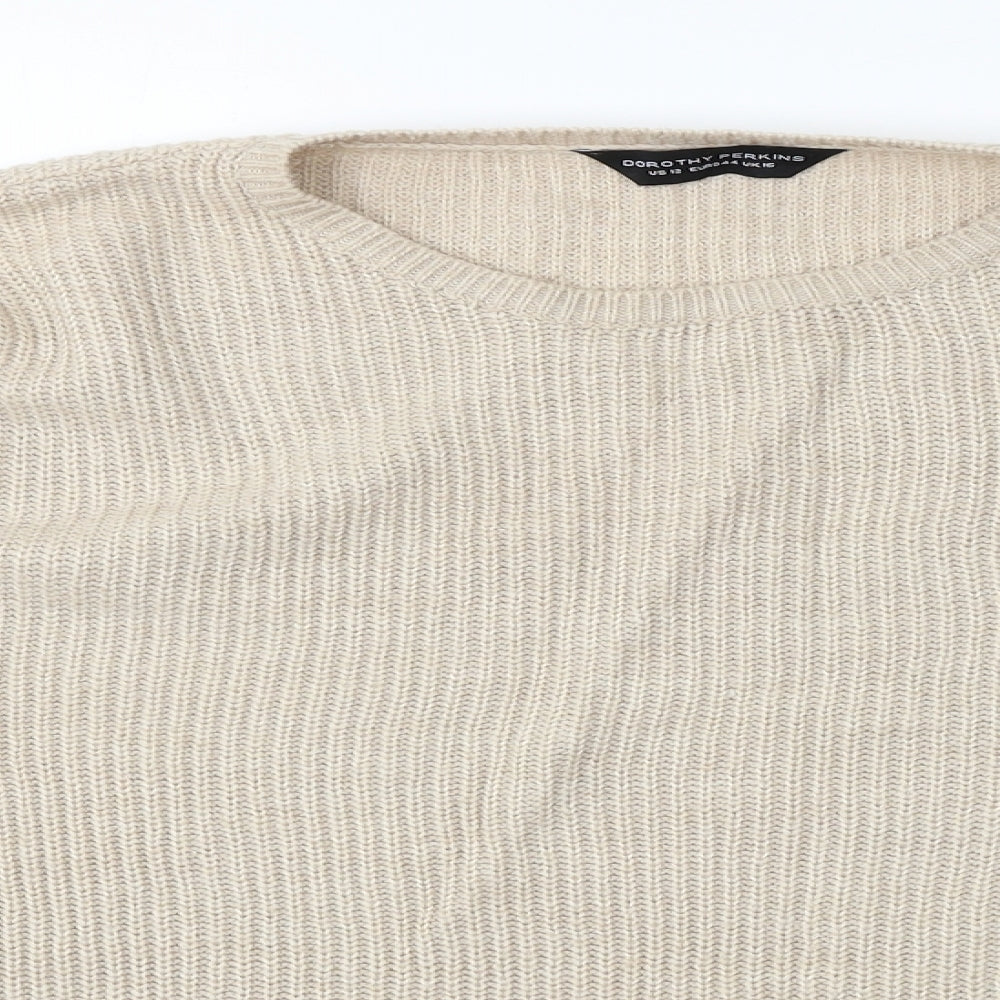 Dorothy Perkins  Womens Beige   Pullover Jumper Size 12