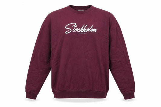 Front view of ASOS men’s purple jumper, size L