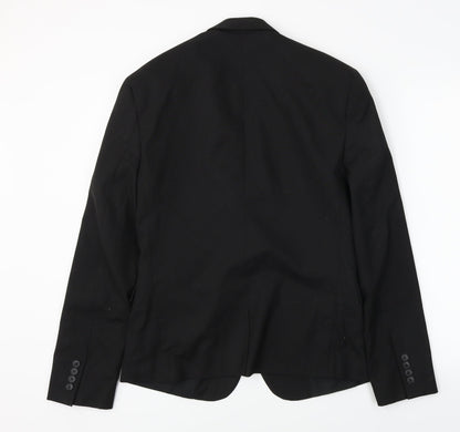 Back view of ASOS women’s black jacket blazer, size UK 10