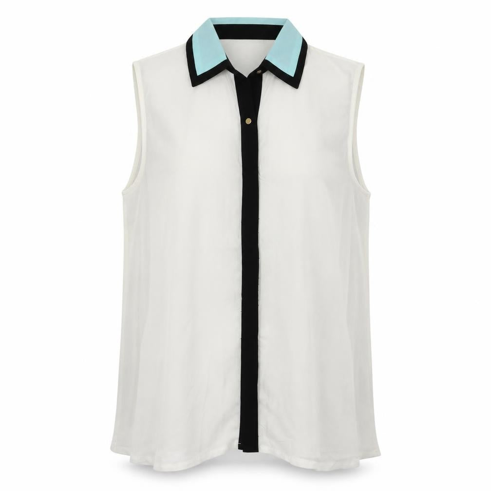 e-lady Womens Ivory   Basic Button-Up Size S