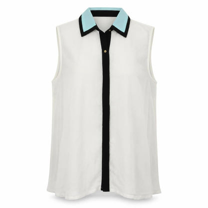 e-lady Womens Ivory   Basic Button-Up Size S