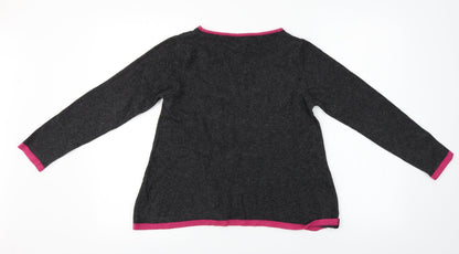 Benedetta B Womens Grey   Pullover Jumper Size S