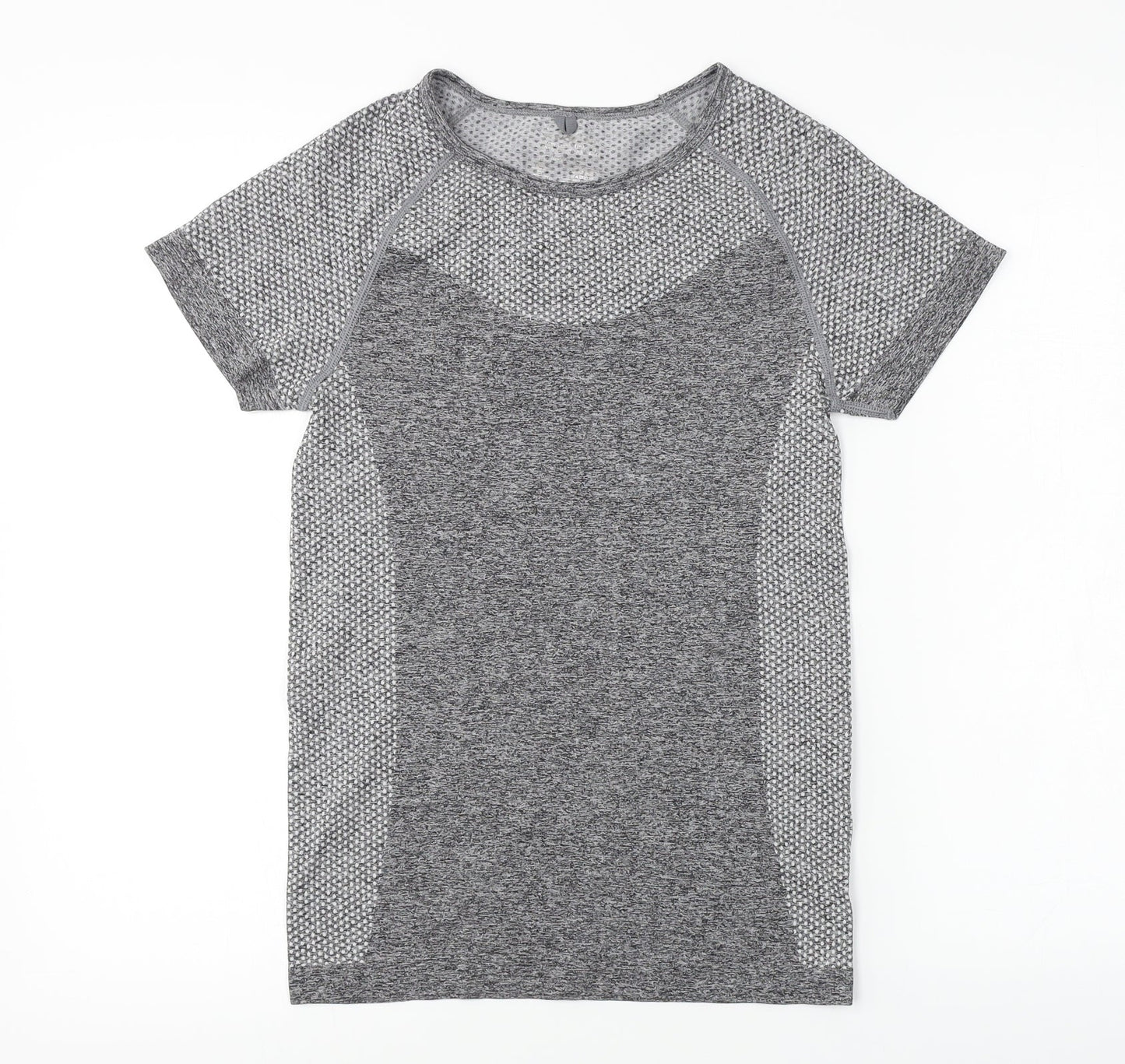 WORKOUT     Womens Grey   Basic T-Shirt Size 10