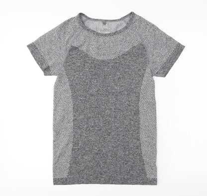 WorkOut     Womens Grey   Basic T-Shirt Size 10