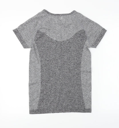 WorkOut     Womens Grey   Basic T-Shirt Size 10