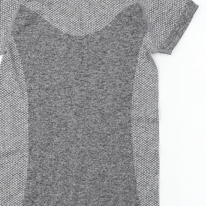WorkOut     Womens Grey   Basic T-Shirt Size 10