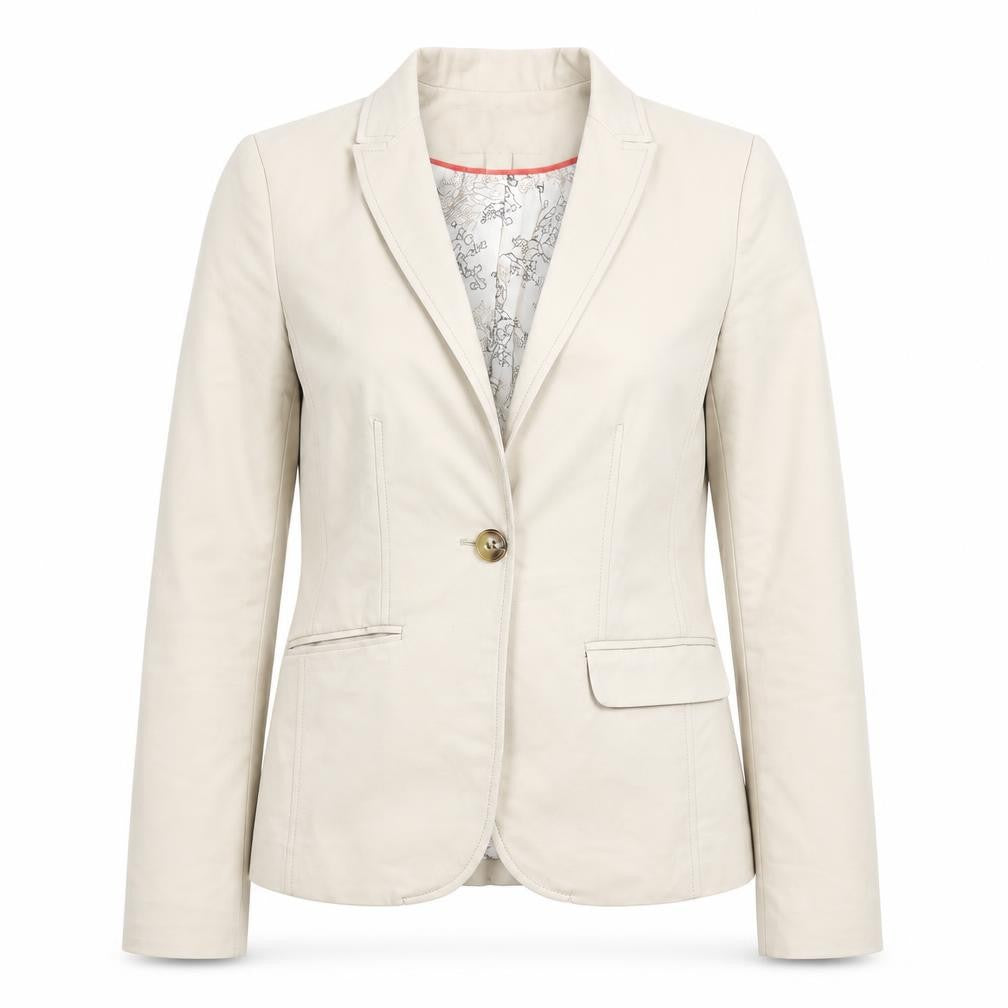 H&M Womens Beige   Jacket Blazer Size 34