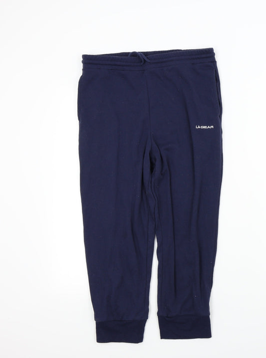 LA Gear Girls Blue Colourblock  Jogger Trousers Size 12 Years