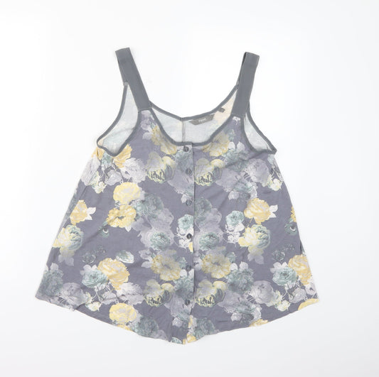 NEXT Womens Grey Floral  Camisole Tank Size 8