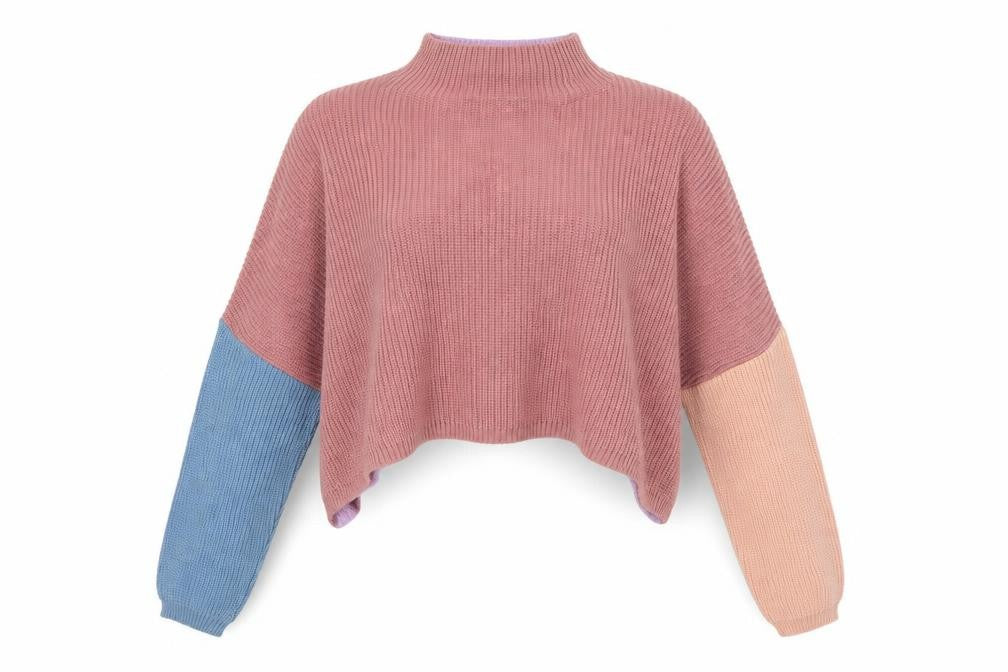 PRETTYLITTLETHING Womens Multicoloured   Pullover Jumper Size 8