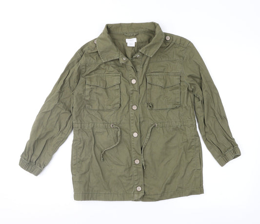 MNG Girls Green   Military Jacket Jacket Size 9 Years