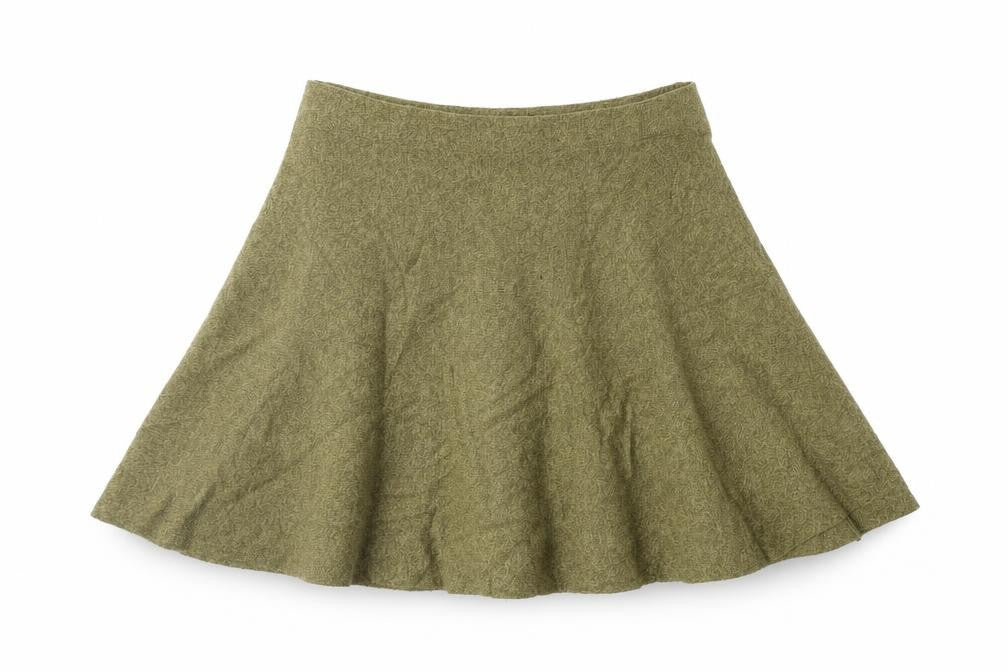 Atmosphere Womens Green  Knit Flare Skirt Size 10