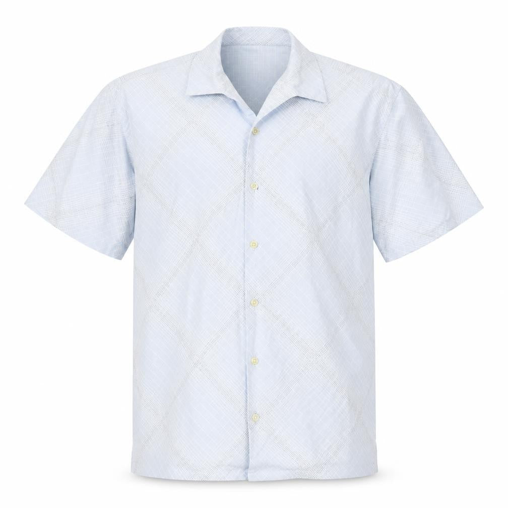 NEXT Mens Blue Geometric   Button-Up Size M