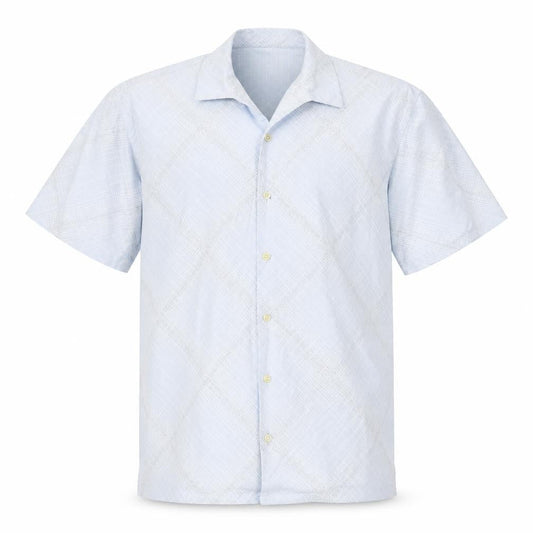 Next Mens Blue Geometric   Button-Up Size M