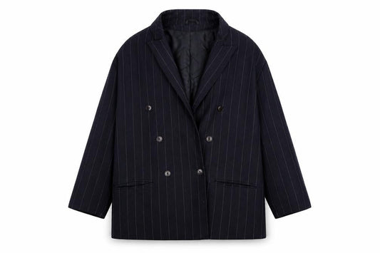 Debenhams Womens Blue Striped  Jacket Blazer Size 14