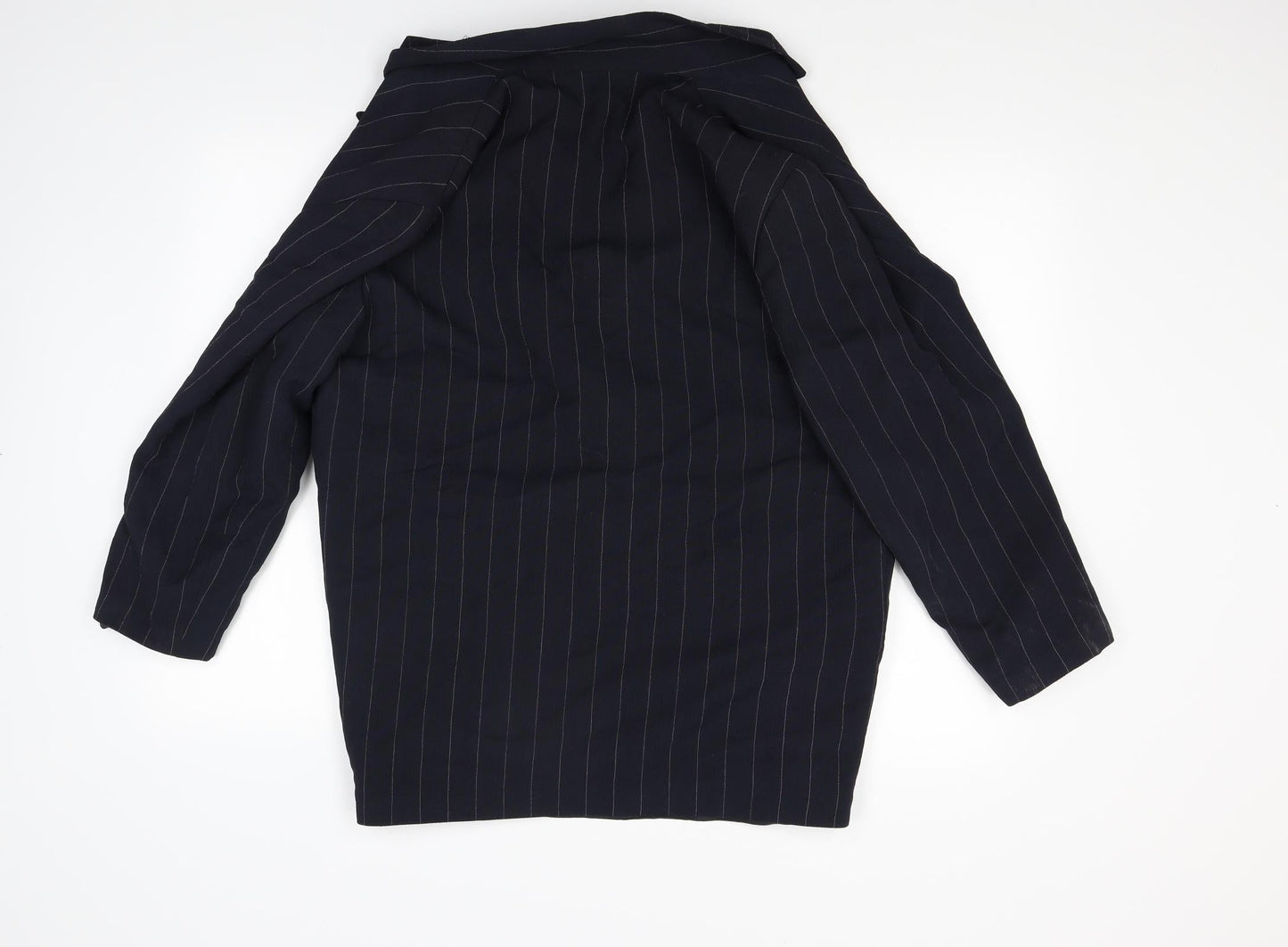 Debenhams Womens Blue Striped  Jacket Blazer Size 14