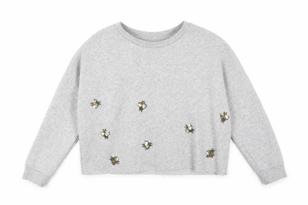 Primark Womens Grey  Jersey Pullover Sweatshirt Size 10