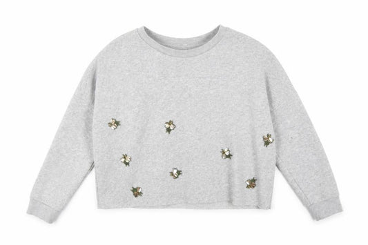 Primark Womens Grey  Jersey Pullover Sweatshirt Size 10