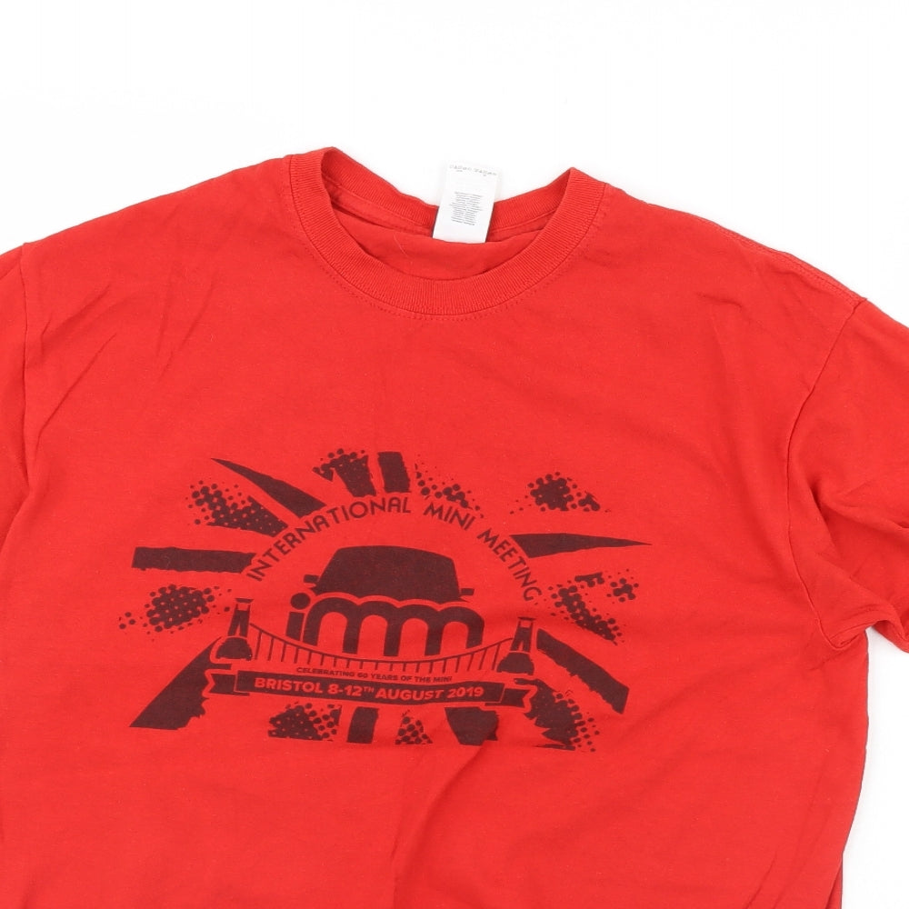 Gildan Mens Red    T-Shirt Size M