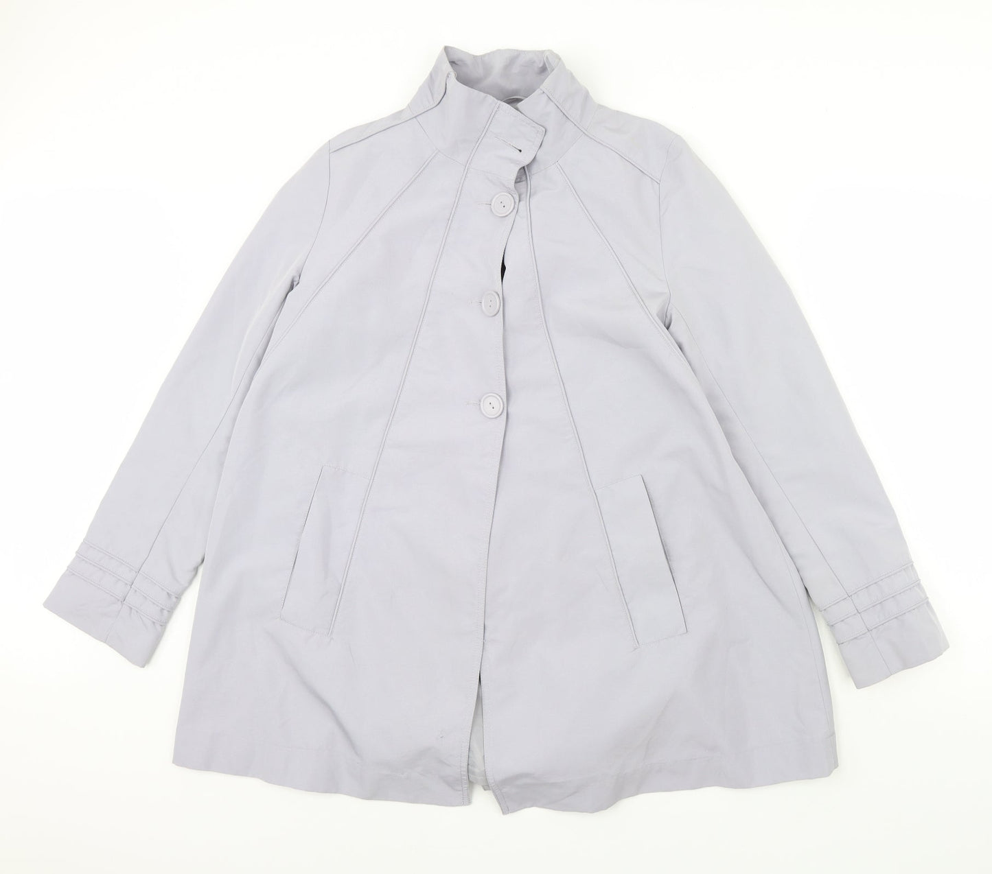 Mia Moda Womens Blue   Rain Coat Coat Size 12