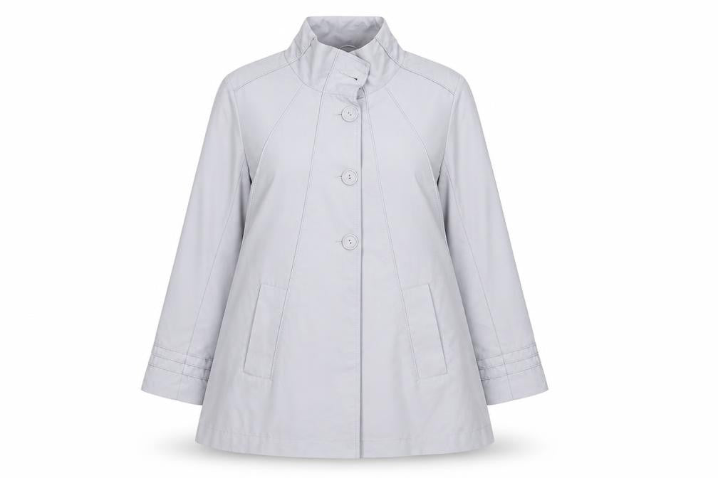 Mia Moda Womens Blue   Rain Coat Coat Size 12