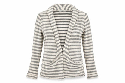 George Womens Beige Striped  Jacket  Size 10