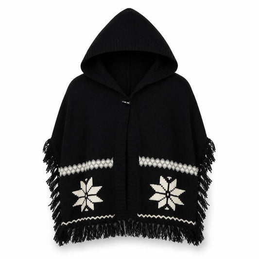 Front view of Atmosphere women’s black cardigan jumper, size S