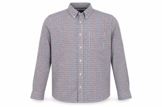 Maine New England Mens Blue Check Button-Up Size M
